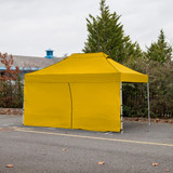 Vaunt X 4.5m x 1.9m Single Door Gazebo Side Panel - Yellow image C