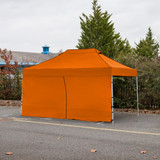 Vaunt 4.5m x 1.9m Single Door Gazebo Side Panel - Orange image C