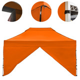 Vaunt X 4.5m x 1.9m Single Door Gazebo Side Panel - Orange image