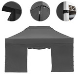 Vaunt X 4.5m x 1.9m Double Door Gazebo Side Panel - Grey image