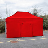 Vaunt 4.5m x 1.9m Double Door Gazebo Side Panel - Red image C