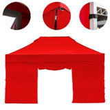 Vaunt X 4.5m x 1.9m Double Door Gazebo Side Panel - Red image