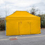Vaunt 4.5m x 1.9m Double Door Gazebo Side Panel - Yellow image C