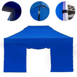 Vaunt X 4.5m x 1.9m Double Door Gazebo Side Panel - Blue image