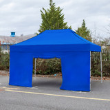 Vaunt X 4.5m x 1.9m Double Door Gazebo Side Panel - Blue image B