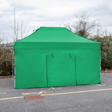 Vaunt 4.5m x 1.9m Double Door Gazebo Side Panel - Green image C