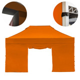 Vaunt 4.5m x 1.9m Double Door Gazebo Side Panel - Orange image