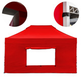 Vaunt 4.5m x 1.9m Window Gazebo Side Panel - Red image