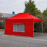 Vaunt 4.5m x 1.9m Window Gazebo Side Panel - Red image B