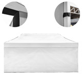 Vaunt 6m x 1.9m Plain Gazebo Side Panel - White image
