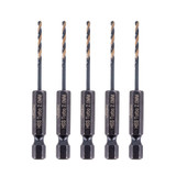 Vaunt HSS M2 Turbo Drill Bit 2mm 1/4'' Hex Shank - Pack of 5 image 1