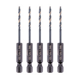 Vaunt HSS M2 Turbo Drill Bit 2.5mm 1/'' Hex Shank - Pack of 5 image 1