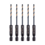 Vaunt HSS M2 Turbo Drill Bit 3.5mm 1/4'' Hex Shank - Pack of 5 image 1