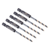 Vaunt HSS M2 Turbo Drill Bit 3.5mm 1/4'' Hex Shank - Pack of 5 image