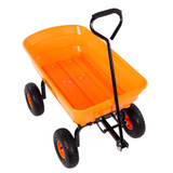 Vaunt Heavy Duty 75Ltr Plastic Garden Dump Cart image 3
