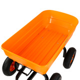 Vaunt Heavy Duty 125Ltr Plastic Garden Dump Cart image 3