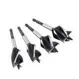 Vaunt X 4 Piece Auger Stubby 4 Flute Drill Bit Set image 1