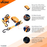 Vaunt 4.5m x 25mm Heavy Duty Ratchet Strap - Pack of 2 image 3
