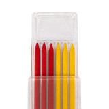 Vaunt Replacement Yellow and Red Leads For Deep Hole Pencil-Pack Of 6 image 1