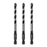 Vaunt Multi-construction Drill Bit Set 6mm x 100mm - Pack of 3 image