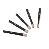 Vaunt X Wax Filled Diamond Tile Drill Bit 5 Piece Set image 1