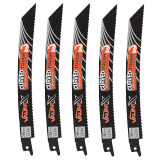 Vaunt X Tough Curved Reciprocating Saw Blades for Wood & Metal - Pack of 5 image