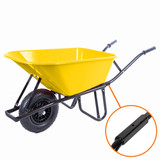Vaunt Heavy Duty 100Ltr Plastic Tray Reinforced Wheelbarrow image 05