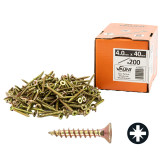 Vaunt 4.0 x 40mm Woodscrew Zinc Yellow Passivated - Box of 200 image