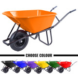 Vaunt Heavy Duty 100Ltr Plastic Tray Reinforced Wheelbarrow image