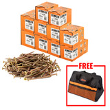Vaunt Zinc Yellow Passivated Industrial Set Wood Screws - Pack of 1500 image