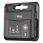 Wera Impaktor 'Bit-Box 15' 25mm PZ2 Screwdrivers Bits - Pack of 20