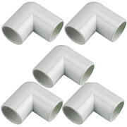 FloPlast 21.5mm White PVCu Overflow Pipe 90 Bend - Pack of 5