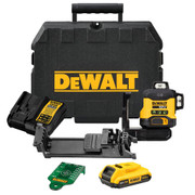 Dewalt DCLE34031D1 18V XR Compact 3x360 Green Laser with 1 x 2.0Ah Battery, Charger & Case