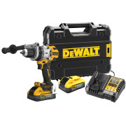 Dewalt DCD1007H2T-GB 18V XR Brushless Combi Drill, 2x 5.0Ah Powerstack Batteries, Charger & TSTAK Case
