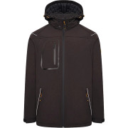 JCB D-MLTrade Hooded Softshell Jacket - Black