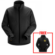 Snickers 1905 AllroundWork Windstopper Fleece Lined Jacket - Black Snickers 1905 AllroundWork Windstopper Fleece Lined Jacket - Black
