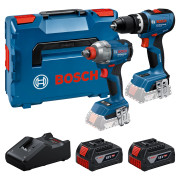 Bosch GSB 18V-65 18V Brushless Combi Drill, GDX 18V-285 18V Brushless Impact Driver/Wrench, 2x 4.0Ah Batteries, Charger & L-BOXX 136 Case Bosch GSB 18V-65 18V Brushless Combi Drill, GDX 18V-285 18V Brushless Impact Driver/Wrench, 2x 4.0Ah Batteries, Charger & L-BOXX 136 Case