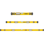 Dewalt 3 Piece Box Beam Spirit Level Set (600mm, 1200mm, 1800mm)