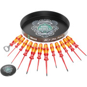 Wera 17 Piece Kraftform VDE Screwdriver Set & Bottle Opener Set with Beer Tray