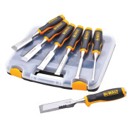 Dewalt 6 Piece Chisel Set with FREE Side Strike Chisel