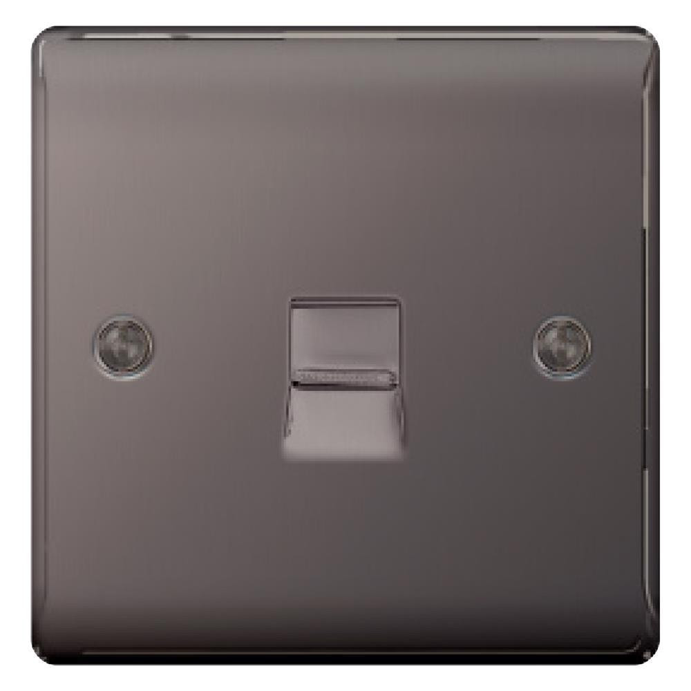 BG NBNBTM1-01 BG Black Nickel 1 Gang Master Telephone Socket | BG ...