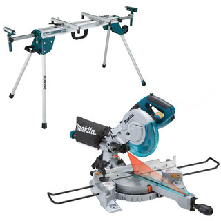 Makita LS0815FLWST 216mm Slide Compound Mitre Saw and Stand Makita LS0815FLWST 216mm Slide Compound Mitre Saw and Stand