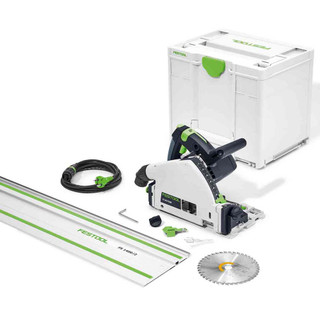 Festool TS 55 FEBQ-Plus-FS Electric Plunge Cut Saw with Case & Guide Rail