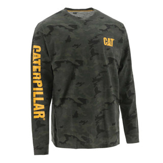 Caterpillar Banner Long Sleeve T-Shirt - Night Camo Caterpillar Banner Long Sleeve T-Shirt - Night Camo