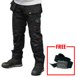 Scruffs Worker Plus Work Trousers - Black