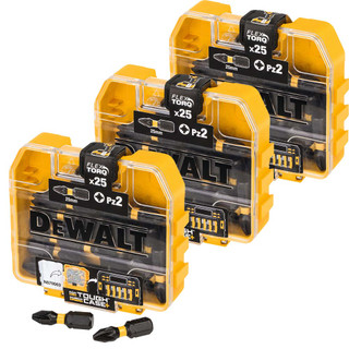 Dewalt PZ2 25mm Impact Torsion Screwdriver Bit Box - Pack of 75