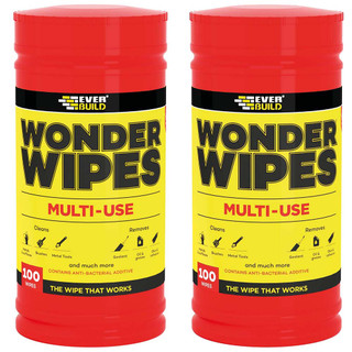 Everbuild Wonder Wipes Multi-Use Cleaning Wipes - 200 Wipes