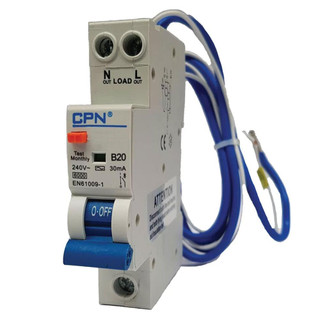 Cudis 40A Single Pole 1 Module 6kA Type B 30mA RCBO Cudis 40A Single Pole 1 Module 6kA Type B 30mA RCBO