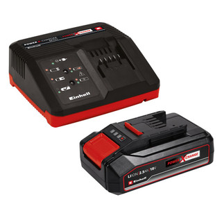Einhell 2.5Ah 18V Power X-Change Li-Ion Battery & Charger Starter Kit