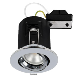 Danic Fire Rated Pressed Steel Adjustable Downlights for GU10s - Chrome